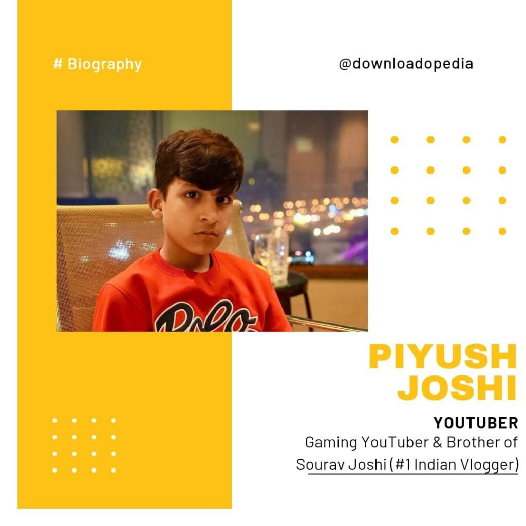 Piyush Joshi- Net Worth, Age, Height, Bio, Family, Career